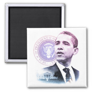 President Barack Obama Portrait Magnet