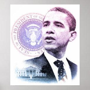 President Barack Obama Portrait Poster