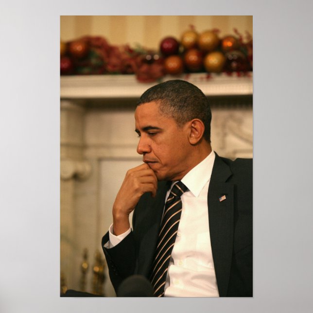 President Barack Obama reflects as he meets Poster (Front)