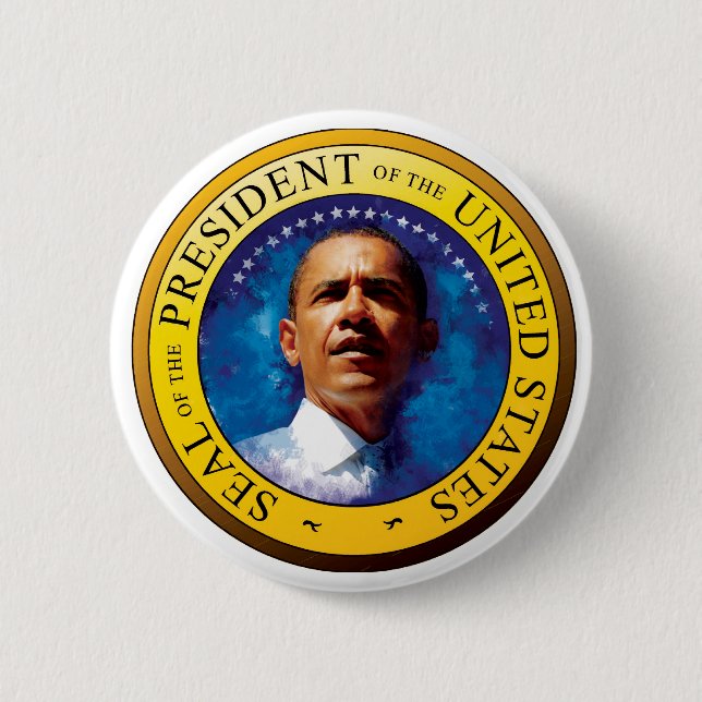 President Barack Obama Seal Button (Front)