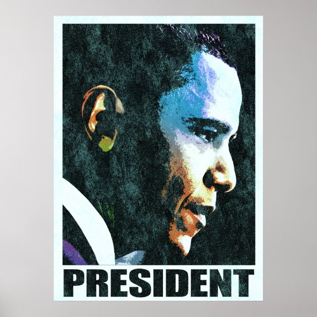 President Barack Obama Vintage Poster (Front)