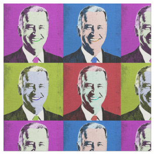 President Biden Pop Art (Magenta, Blue, Green, Red Fabric