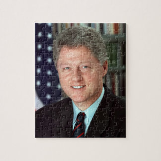 President Bill Clinton Official Portrait 8 x 10 Jigsaw Puzzle