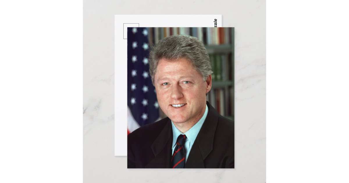 President Bill Clinton Official Portrait Postcard 