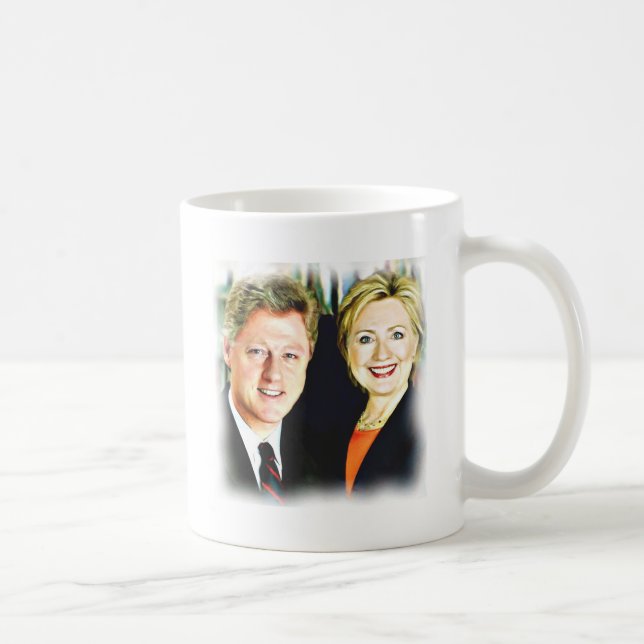 President Bill Clinton & President Hillary Clinton Coffee Mug (Right)