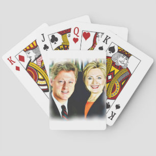 President Bill Clinton & President Hillary Clinton Poker Cards