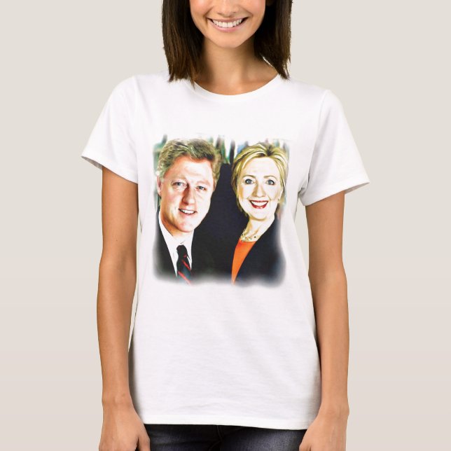 President Bill Clinton & President Hillary Clinton T-Shirt (Front)