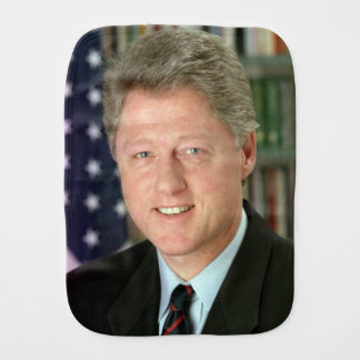 President Bill Clinton White House Photo Baby Burp Cloth