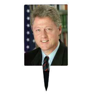 President Bill Clinton White House Photo Cake Topper