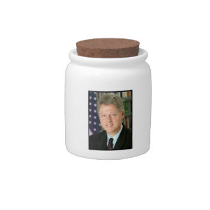 President Bill Clinton White House Photo Candy Jar
