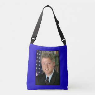 President Bill Clinton White House Photo Crossbody Bag
