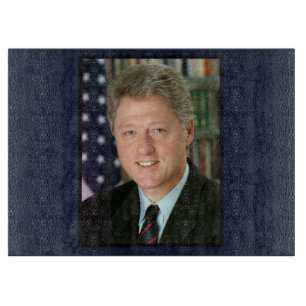 President Bill Clinton White House Photo Cutting Board
