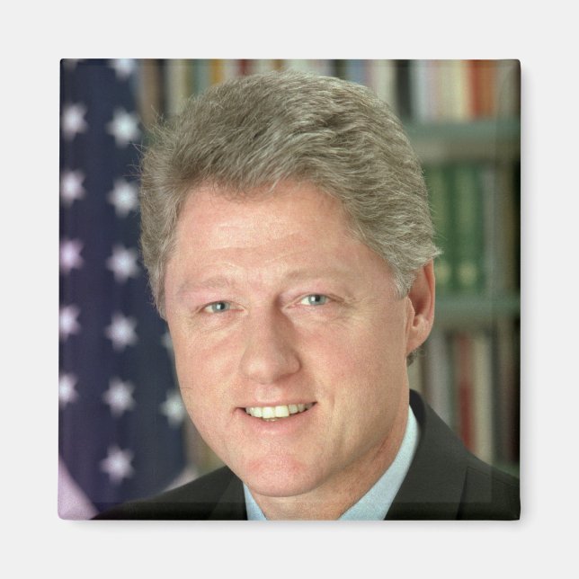 President Bill Clinton White House Photo Magnet (Front)