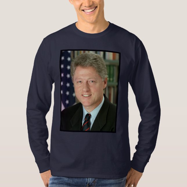 President Bill Clinton White House Photo T-Shirt (Front)
