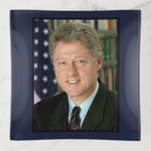 President Bill Clinton White House Photo Trinket Tray