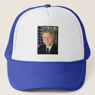 President Bill Clinton White House Photo Trucker Hat