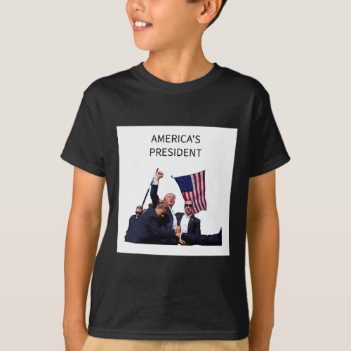 President Bullet Proof Donald Trump 2024 Fight Fig T_Shirt