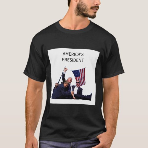 President Bullet Proof Donald Trump 2024 Fight Fig T_Shirt