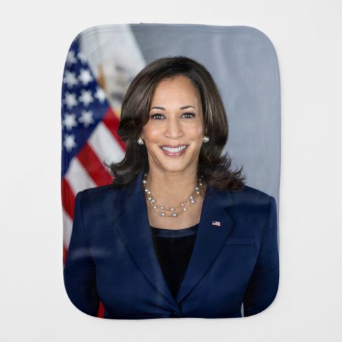 President Candidate Kamala Harris US 2024 Baby Burp Cloth