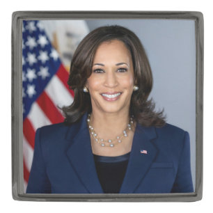 President Candidate Kamala Harris US 2024 Gunmetal Finish Lapel Pin