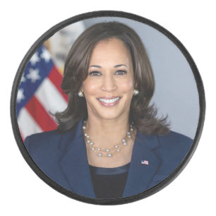 President Candidate Kamala Harris US 2024 Hockey Puck