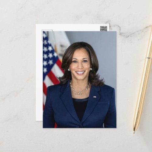 President Candidate Kamala Harris US 2024 Holiday Postcard