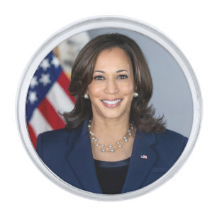 President Candidate Kamala Harris US 2024 Silver Finish Lapel Pin