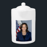 President Candidate Kamala Harris US 2024 Teapot<br><div class="desc">President Candidate Kamala Harris US 2024, On behalf of the American people, I thank Joe Biden for his extraordinary leadership as President of the United States and for his decades of service to our country. His remarkable legacy of accomplishment is unmatched in modern American history, surpassing the legacy of many...</div>