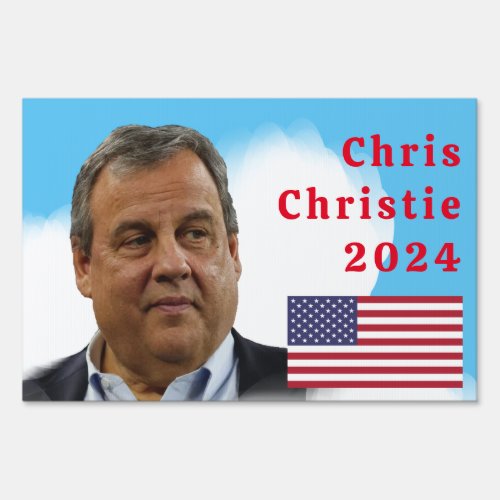 President Chris Christie 2024 Sign