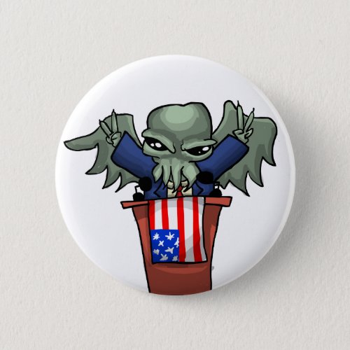 President Cthulhu Pinback Button