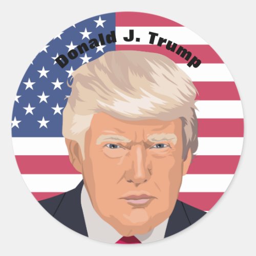 President Donald J Trump Commemorative Sticker