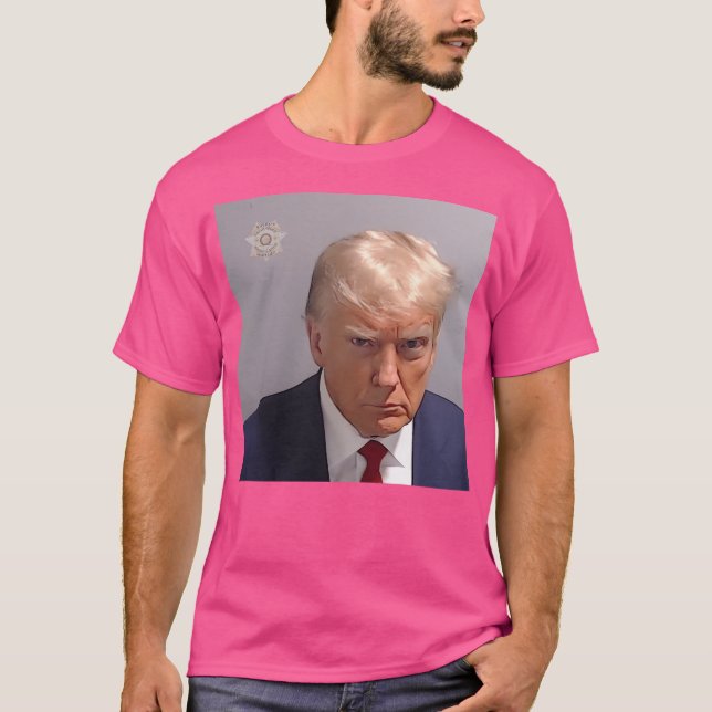 President Donald J. Trump Fulton County Mugshot T-Shirt (Front)