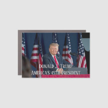 President Donald Trump MAGA Banner Fridge Magnet 