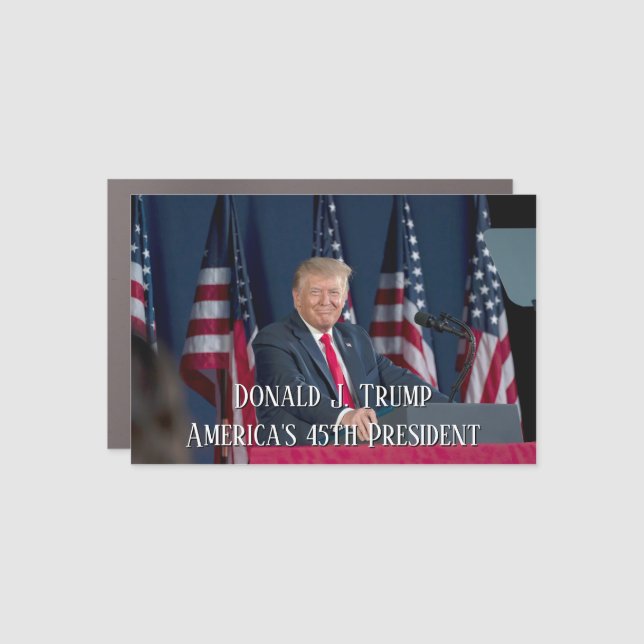 President Donald J. Trump Mt Rushmore Speech Car Magnet (Front)