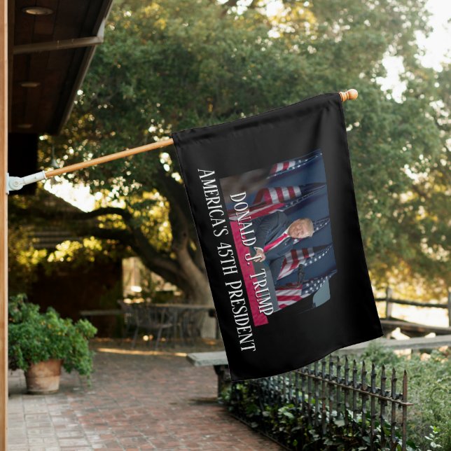 President Donald J. Trump Mt Rushmore Speech House Flag (In SItu)