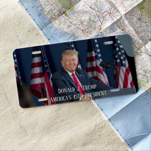President Donald J Trump Mt Rushmore Speech License Plate