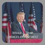 President Donald J. Trump Mt Rushmore Speech Square Sticker
