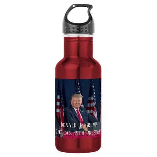 President Donald J Trump Mt Rushmore Speech Stainless Steel Water Bottle
