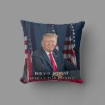 President Donald J. Trump Mt Rushmore Speech Throw Pillow