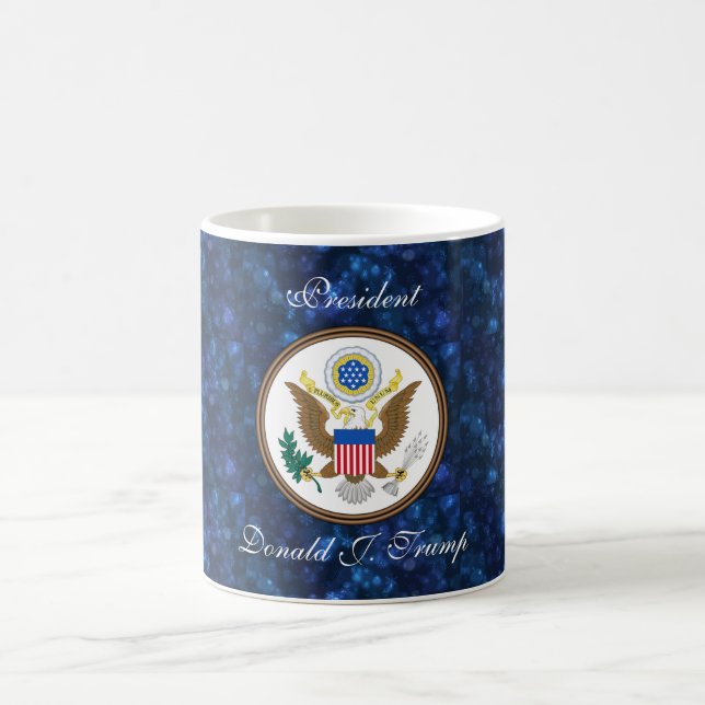 "President Donald J. Trump" & POTUS seal Coffee Mug (Center)