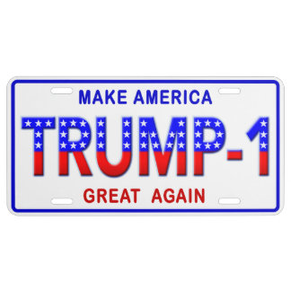 President Donald Trump - 1 License Plate