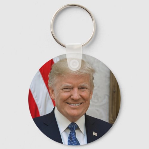 President Donald Trump 2017 Official Portrait Keychain