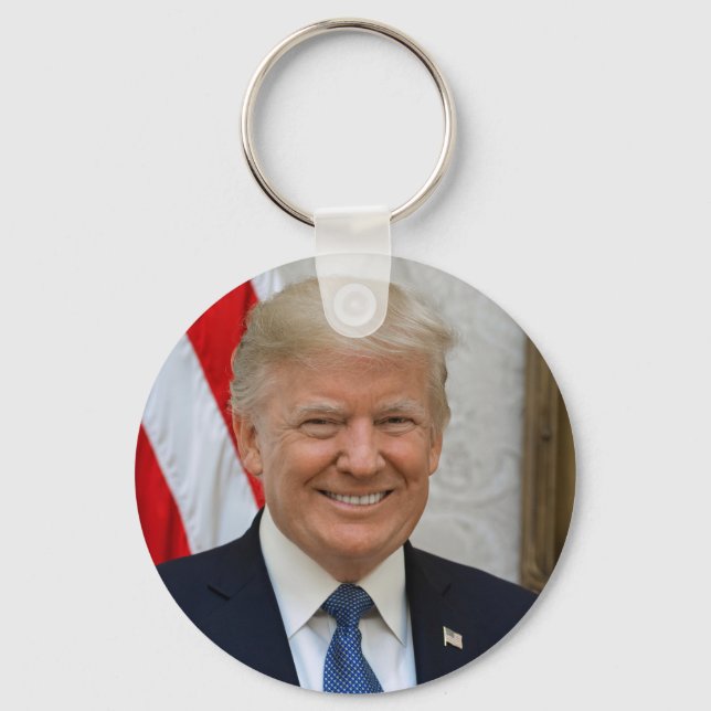 President Donald Trump 2017 Official Portrait Keychain (Front)