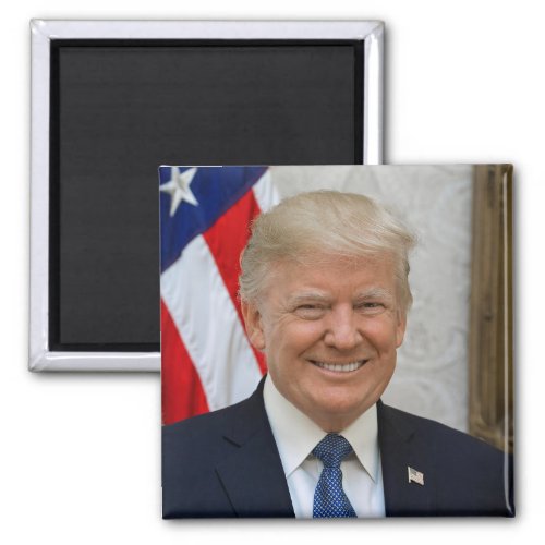 President Donald Trump 2017 Official Portrait Magnet