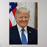 President Donald Trump 2017 Official Portrait Poster at Zazzle
