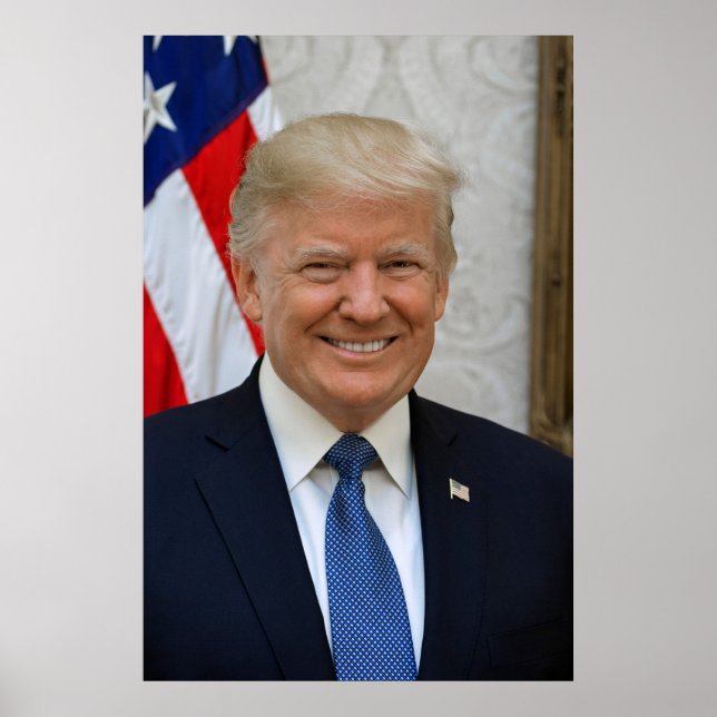 President Donald Trump 2017 Official Portrait Poster (Front)