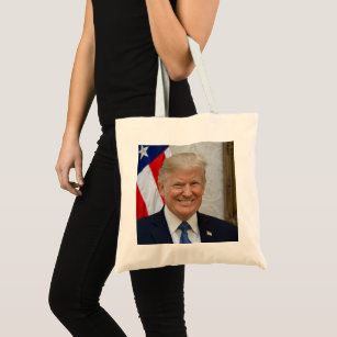 President Donald Trump 2017 Official Portrait Tote Bag