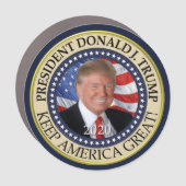 President Donald Trump 2020 Keep America Great Car Magnet (Front)