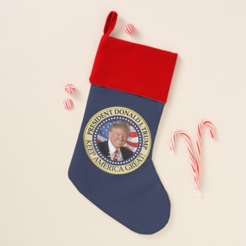 President Donald Trump 2020 Keep America Great Christmas Stocking