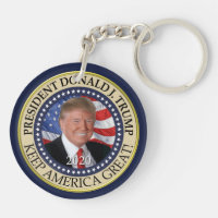 President Donald J. Trump, 45th President, Key Ring, Dual-Sided